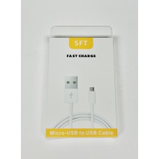 Micro-USB to USB Cable (5ft, Fast Charge)